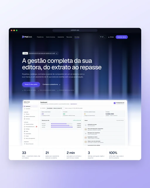 Projeto — PubDesk